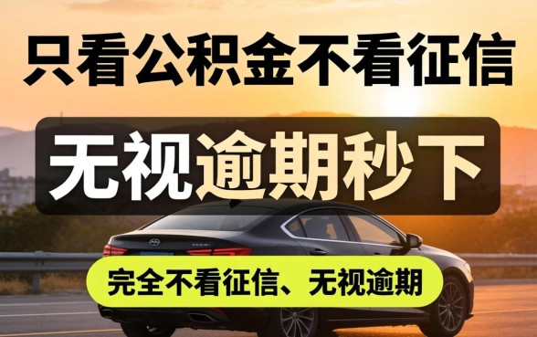 只看公积金不看征信的贷款万,规整5个714无视逾期秒下的平台