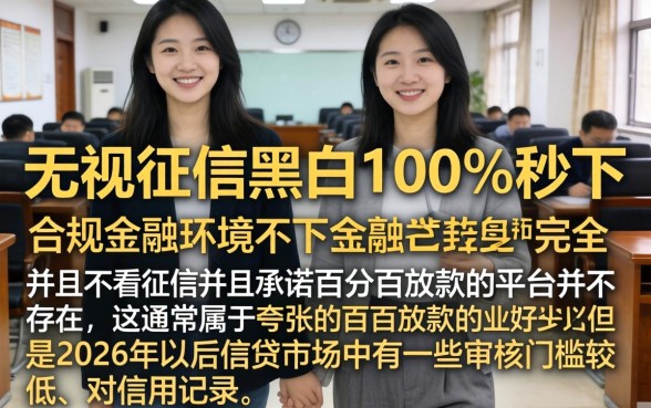 2026这几天下款口子，梳理五个无视征信黑白100%秒下app