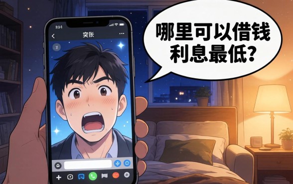 在哪里能借钱利息最低，条列五个无视一切是人就下款软件