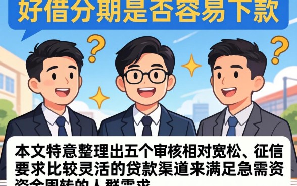 好借分期容易下款吗，梳理五个无视黑户下款口子名单大全