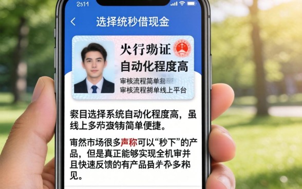 公众号秒下的口子，条列五个手机身份证秒借现金的口子