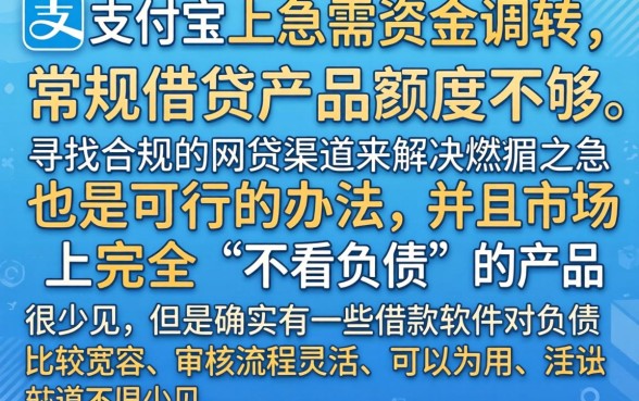 支付宝怎样借钱急用，热忱推荐5个不看负债秒下款的网贷软件