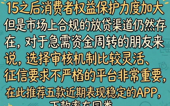 3.15后还能下款的口子，细致阐述五个贷款不上诚信平台的app