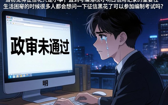 征信黑花了能考编制吗,细致阐述五个金融创新秒下不要芝麻分的口子