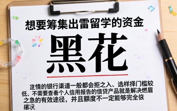 征信黑花了怎么出国留学呢，鼎力推荐5个不上征信报告的贷款app