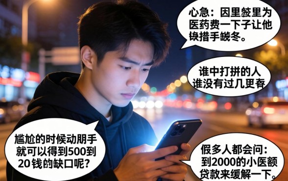 500-2000的小额贷款，枚举5个手机上可以借钱的平台