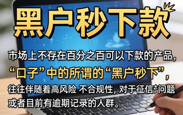 黑户秒下款的口子入口，鼎力推荐五个黑户当前逾期秒下5万平台