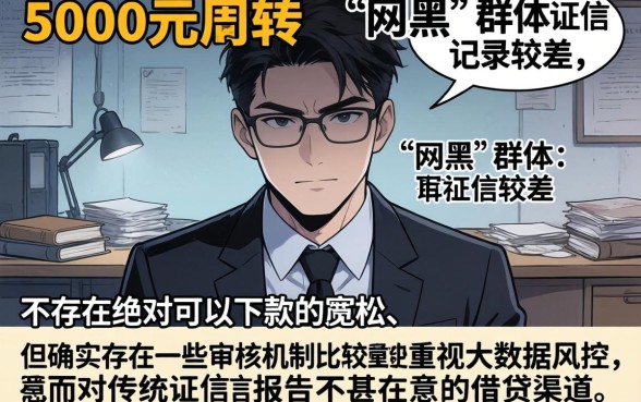 5000的网贷口子网黑，汇整5个无视黑白必下款的网贷app