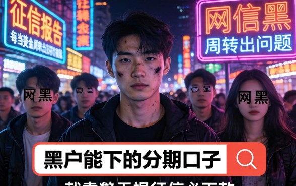 无视网黑的网贷口子可分期得，细致阐述5个无视双黑能下的分期贷