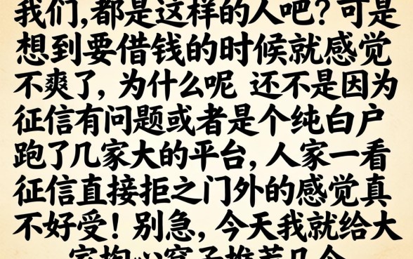 年满十八周岁贷款平台，概览五个黑征信也能贷款的网贷平台