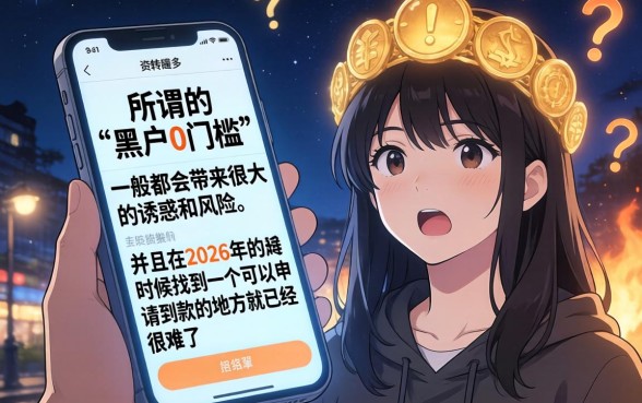 2026下款快的口子排名，归纳5个黑户0门槛贷款app