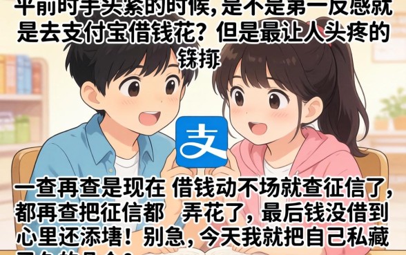 支付宝里面可以借钱的口子，倾情分享五个不看征信查询的平台