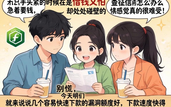 容易快速下款的口子,鼎力推荐五个不看黑户下款的软件