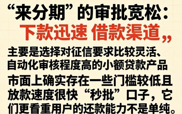 和来分期一样容易下款的，深入剖析5个最新秒批小额贷款口子