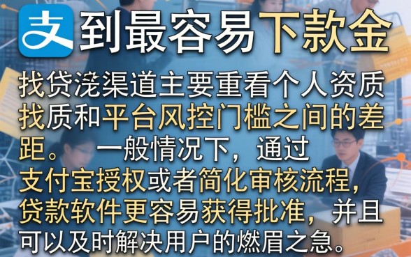 网贷哪个最容易下款，概览五个支付宝快贷轻松借软件