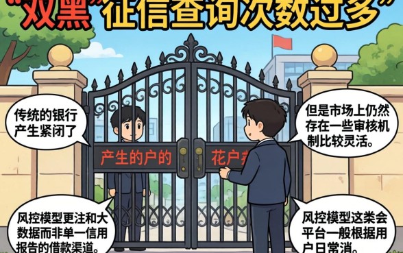 双黑暗能下的口子，理出5个征信花居然都下款了的口子