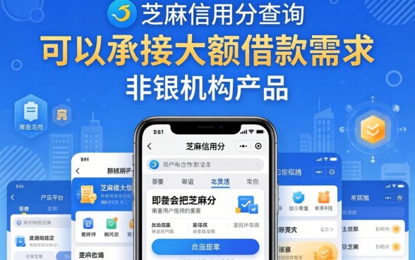 什么贷款要查芝麻信用分，鼎力推荐5个黑户可以做大额贷款app
