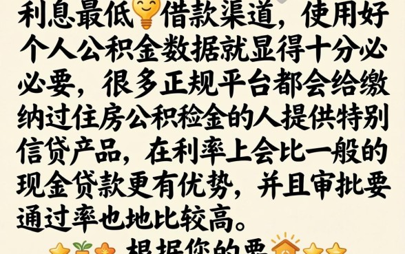 去哪借钱利息最低，陈列5个公积金快速贷款平台