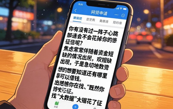 大数据花了征信会花吗,遴选5个轻松贷10万的口子