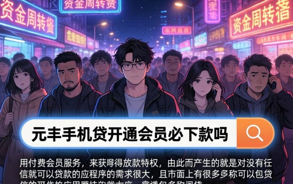 元丰手机贷开通会员必下款吗，筛选5个可以不看征信就能下款的app