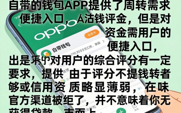 oppo手机借钱平台，甄选5个无视评分的贷款平台