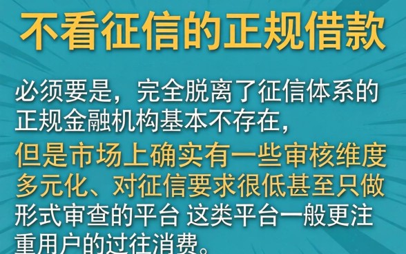 有不看征信的正规借款吗，详细阐述五个黑户也能借款的平台