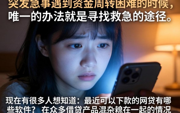 最近能下款的网贷有哪些软件，枚举五个无视黑花半夜下款的网贷平台