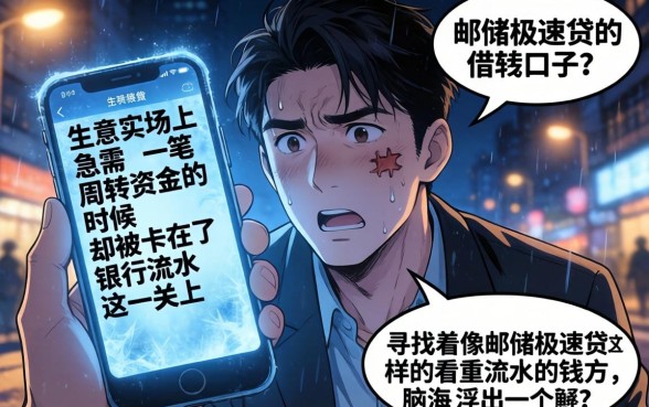 像邮储极速贷的借钱口子，枚举5个看银行流水的网贷软件