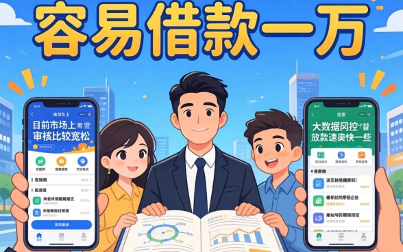 常见能下款的口子有哪些，整理五个APP容易借款1万块的app