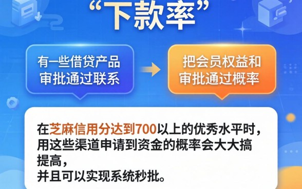 买会员就能下款的口子大全,条列五个芝麻分700能秒下的软件
