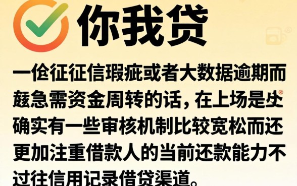 你我贷贷款怎么样，诚意推荐5个真正无视逾期大数据的网贷口子