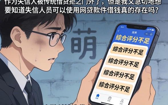 不堪大数据无视风控的口子，归纳5个失信人员可以借钱的网贷软件