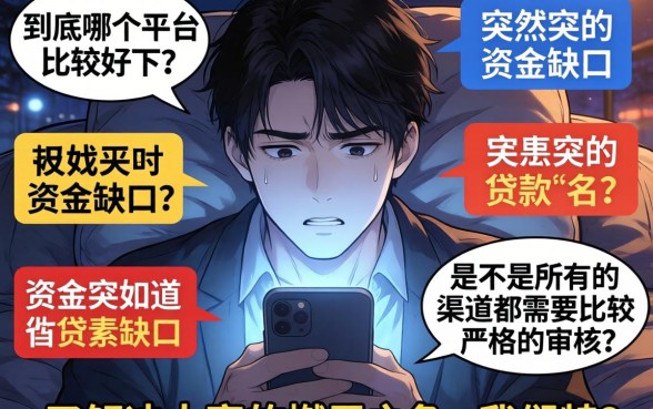 贷款什么平台好下，精选5个不用面签和芝麻分的贷款口子
