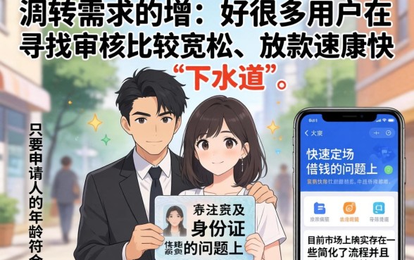 今日放水老口子贷款，鼎力推荐5个手机和身份证快速借钱软件