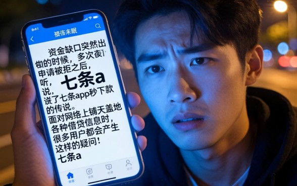 七条app贷款真的能秒下款吗，精选5个网贷口子风控不严的软件