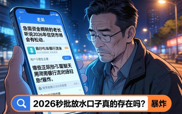 2026秒批放水口子，详细阐述五个看银行流水的网贷平台