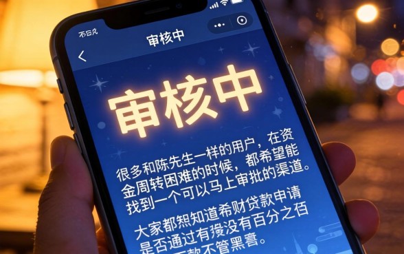 希财贷款申请是否被批准,汇整5个百分百下款无视黑白户口子