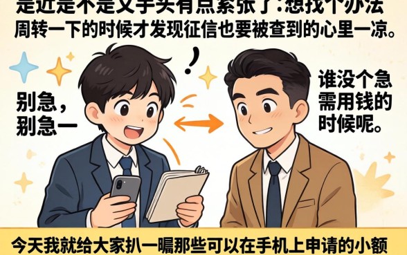 可以手机上申请的小贷平台，枚举5个比较好的小额贷款app