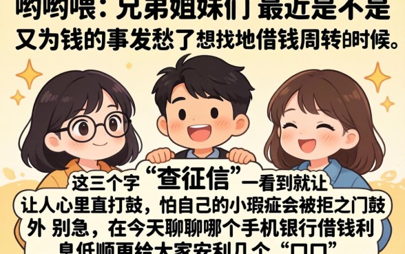 哪个手机银行借钱利息低,细致阐述五个贷款好做不看征信的app