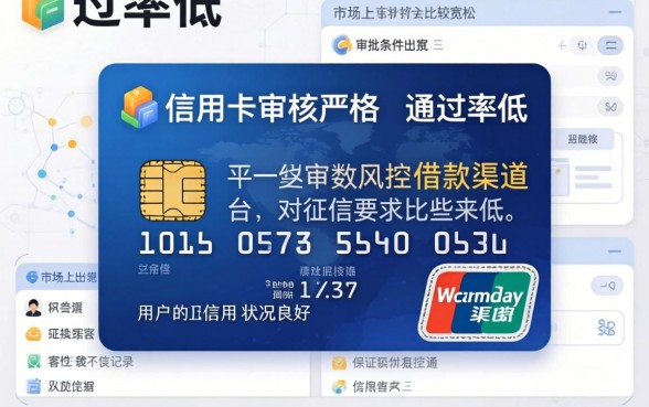 信用卡哪个容易通过审核,汇总5个无视黑白户最新口子