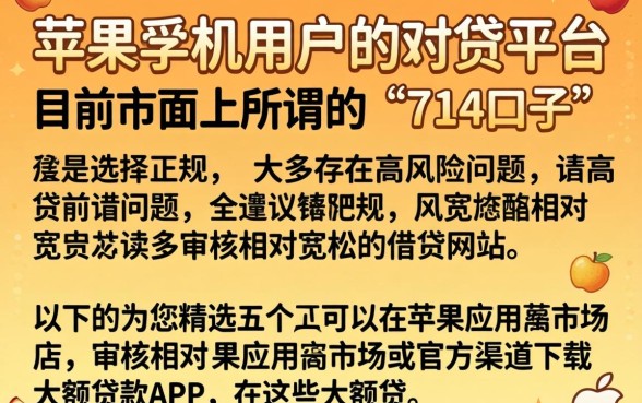 苹果手机能下载的714口子，详尽说明五个网贷大口子轻松借app