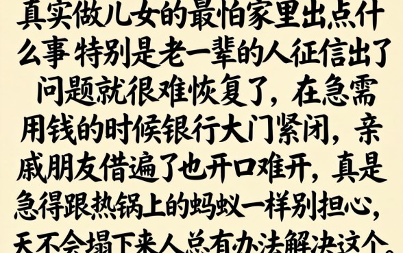 爸爸征信黑花了怎么办呢，条列5个逾期太多能下款平台