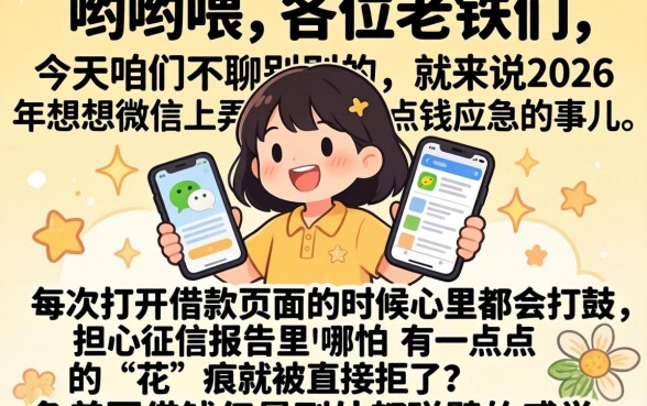 2026年微信怎么贷款,归纳5个网贷容易下款18岁的软件