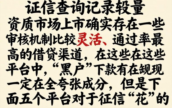 适合黑户利息低的网贷，诚意推荐五个征信花居然都下款了的口子