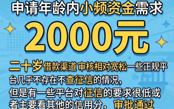 2000以内借款口子，详尽说明5个20岁可以借钱平台不查征信的app