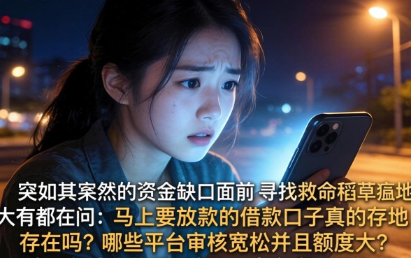 马上下款的借款口子，详细阐述5个靠谱借钱的网贷口子