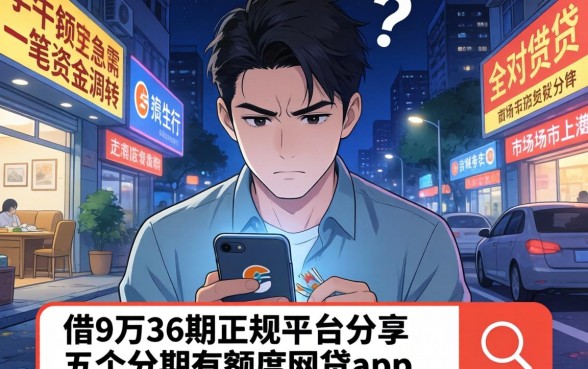 借9万分36期的正规平台，倾情分享五个分期有额度的网贷app