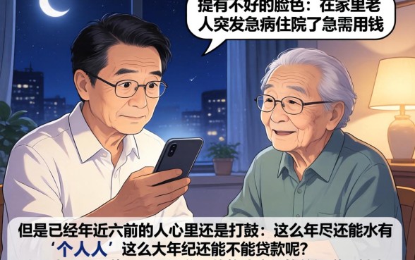 个人贷款有没有岁数限制,倾情分享五个急用不求评分快借无忧的平台