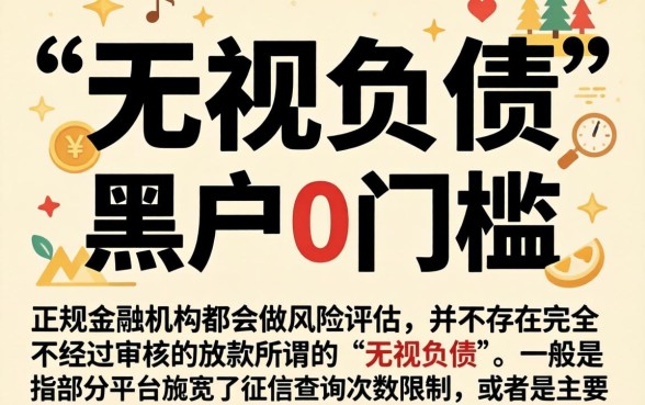 无视负债的网贷口子，筛选5个黑户0门槛贷款口子