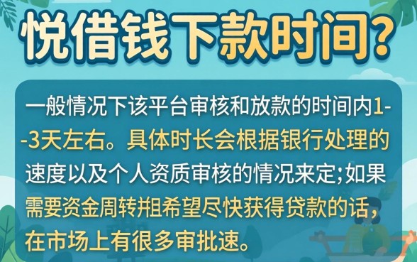 悦借钱下款时间一般是多少天，诚意推荐五个摆脱欠款束缚贷款新app